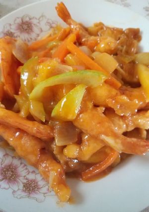 Foto resep Udang Crispy Asam Manis (Sedikit Pedas)