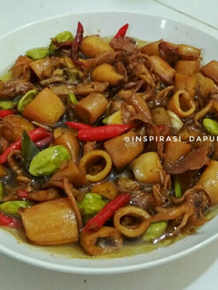 Foto resep Oseng Cumi Asin Pete
