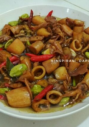 Foto resep Oseng Cumi Asin Pete