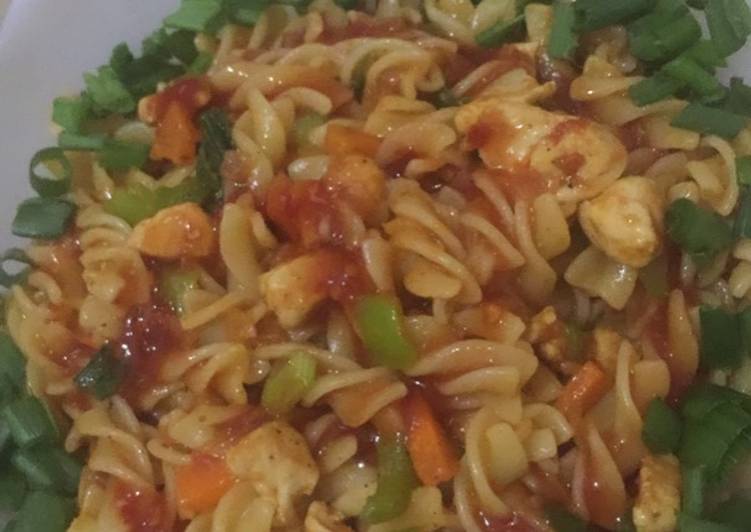 Spicy chicken pasta #cookpadramadan