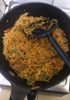 Foto resep Mie goreng sayur sederhana