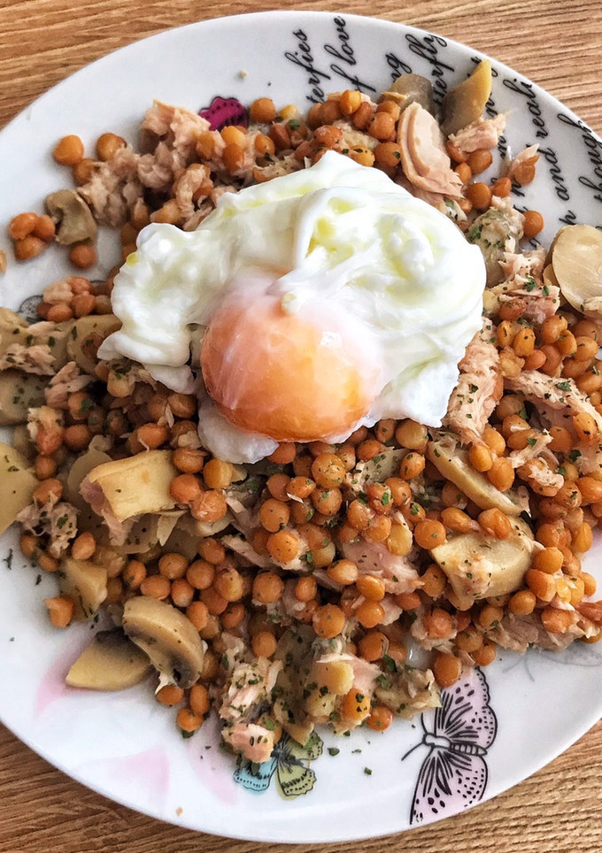 Una foto de Ensalada de lentejas 🥗