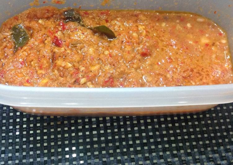 Resep Sambal Terasi Daun Jeruk Purut Anti Gagal