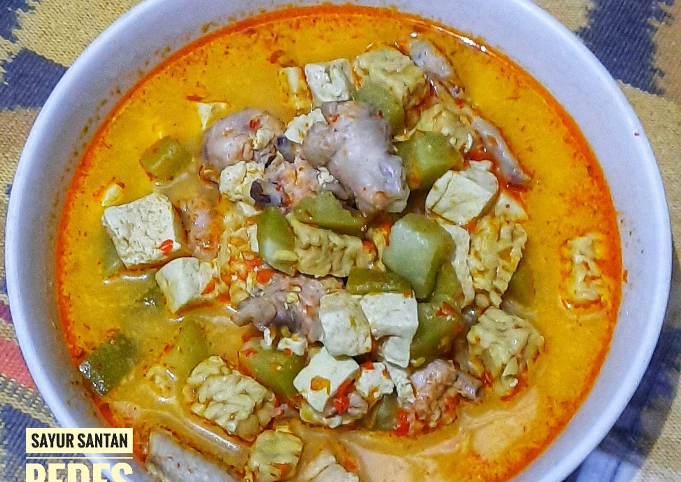 Sayur Santan Tempe Manisa Pedas