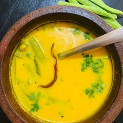 A picture of Cluster bean kadhi (Ganvaar phalee kadhi).