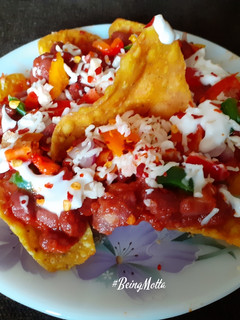 A picture of Layered Wheat Nachos.