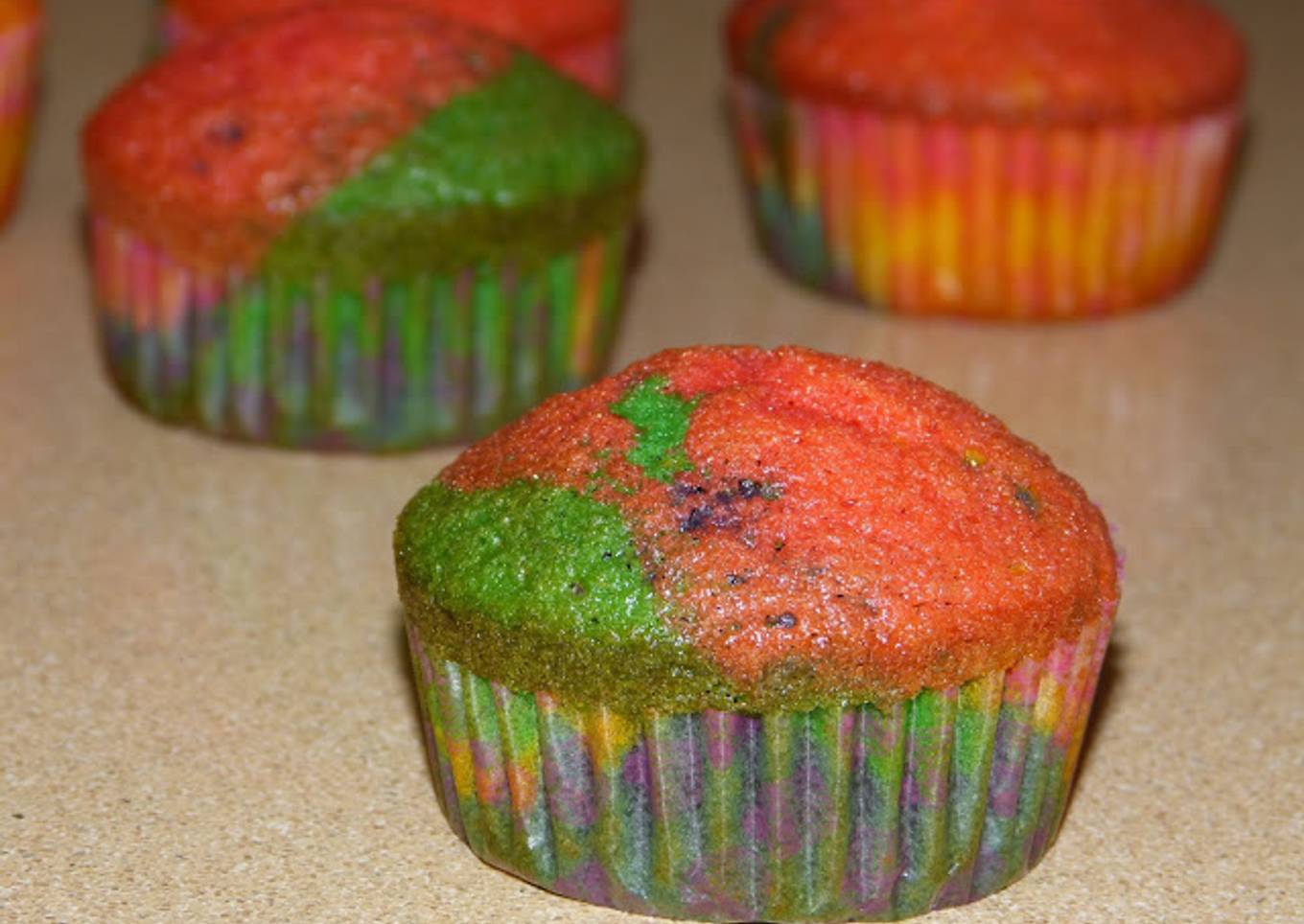 Cupcakes arcoiris (ideal para niños)