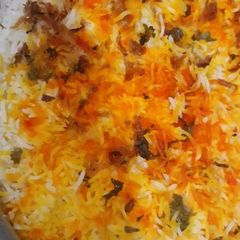 A picture of Mutton biryani.