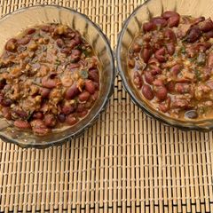 A picture of Rajma masala Satvik and without tomato.