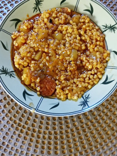 Paprikás krumpli tarhonyával recept fotója
