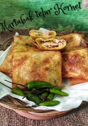Foto resep Martabak telur kornet simple