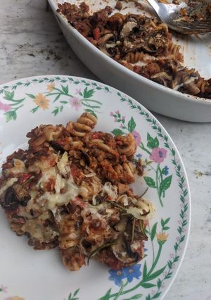 A picture of Rescue pasta bake.