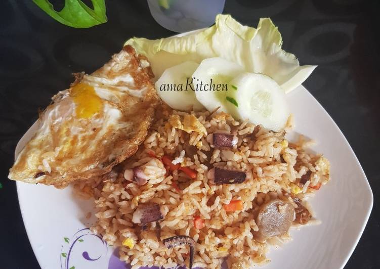 Resep Nasi goreng seafood pedas  Anti Gagal