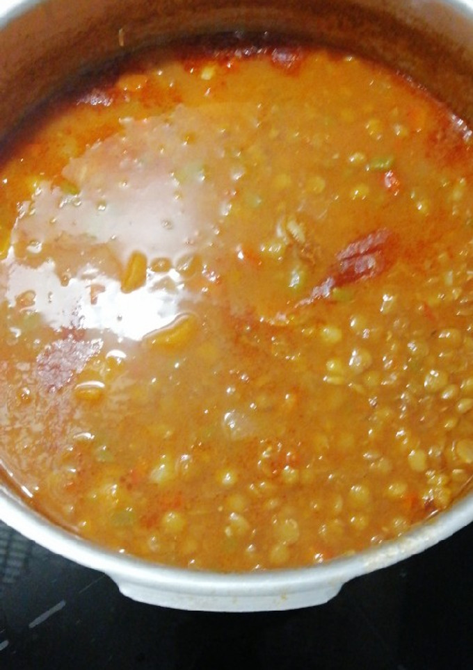 Una foto de Lentejas tradicionales con chorizo