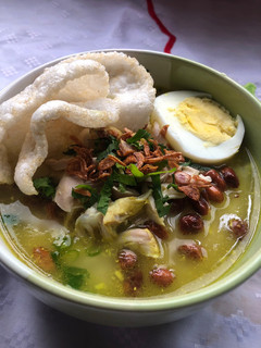 Foto resep Bubur ayam kuah kuning