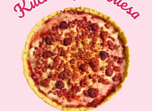 Una foto de Kuchen de frambuesa