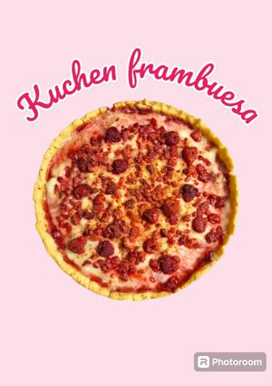 Una foto de Kuchen de frambuesa