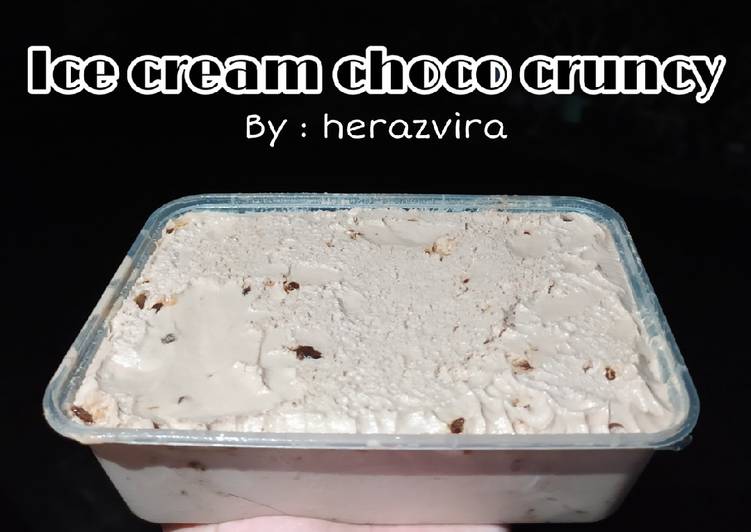 Resep Ice Cream Choco Crunchy Anti Gagal