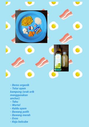 Foto resep Mpasi 6+ (Bubur telur orak arik)
