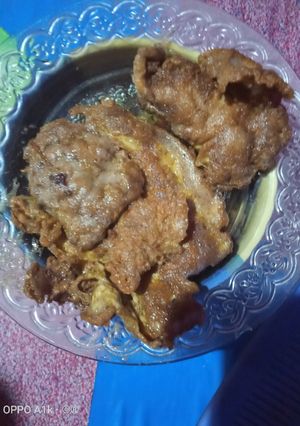 Foto resep Otak sapi goreng balut telur