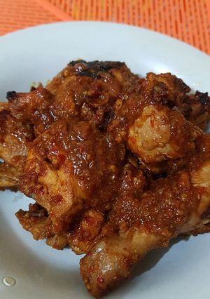 Foto resep Ayam bakar pedas
