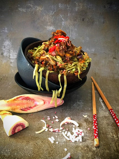 Foto resep 320. Mi Goreng Topping Kerang Kecombrang Teriyaki #PekanPosbarMie