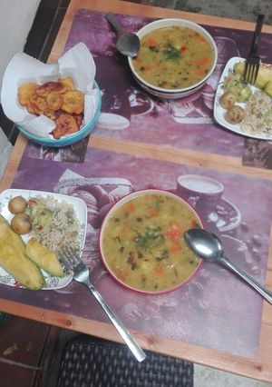 Una foto de Sopa de arvejas