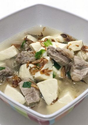 Foto resep Soup daging tahu