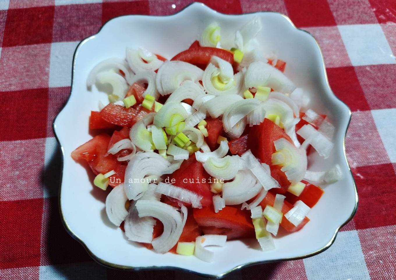 Salade de tomates π
