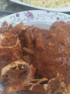 عکسی از دستور سینه مرغ شکم پر