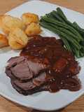 Slow Cooker Roast Beef with Red Wine Gravy