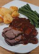 Slow Cooker Roast Beef with Red Wine Gravy