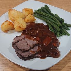 Slow Cooker Roast Beef with Red Wine Gravy A picture of Slow Cooker Roast Beef with Red Wine Gravy.