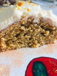 Una foto de Budín de zanahoria o Carrot Cake 🥕👌🏻