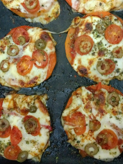 Una foto de Pizzetas de calabaza #sin harina
