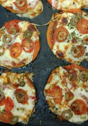 Una foto de Pizzetas de calabaza #sin harina