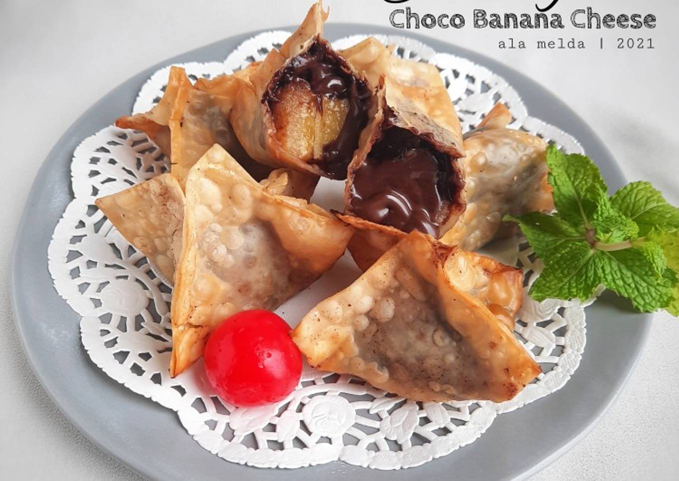 Pangsit Choco Banana Cheese