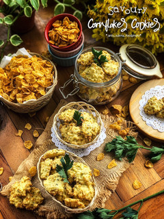 Foto resep Savoury Cornflakes Cookies