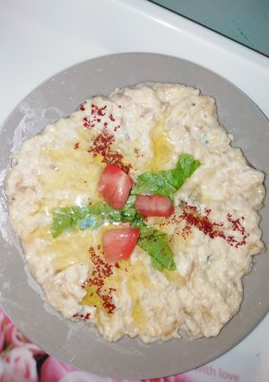 صورة لوصفة سلطة اسود او باذنجان