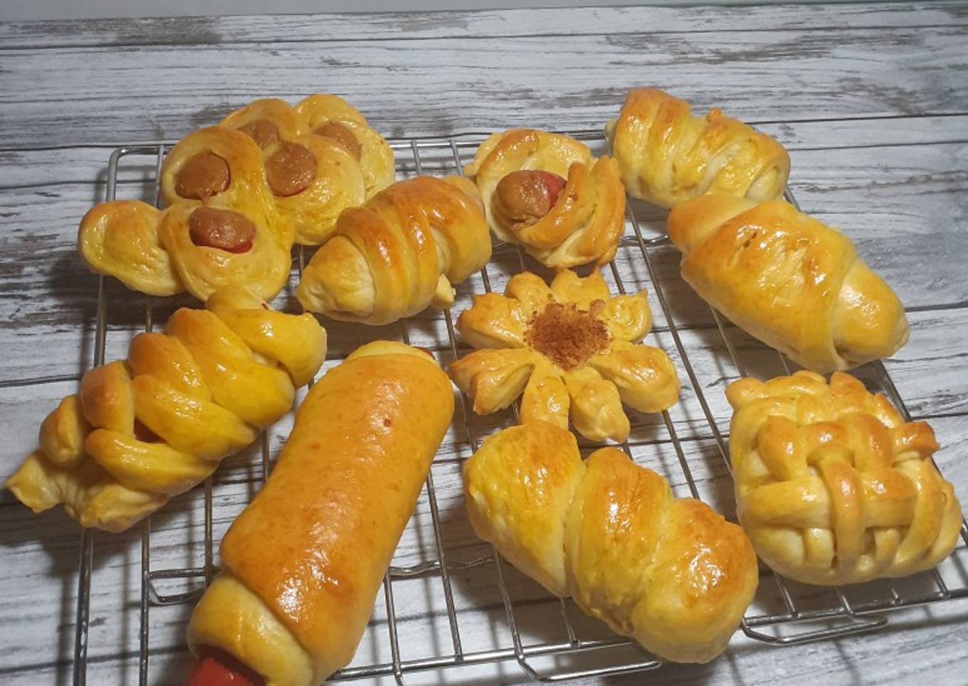 Resep Aneka Bentuk Roti Manis Anti Gagal