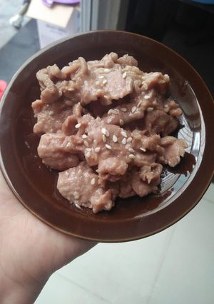 Hình của món Bò xào nước tương cho bé 12m+.