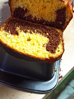 Una foto de Torta de calabaza y chocolate