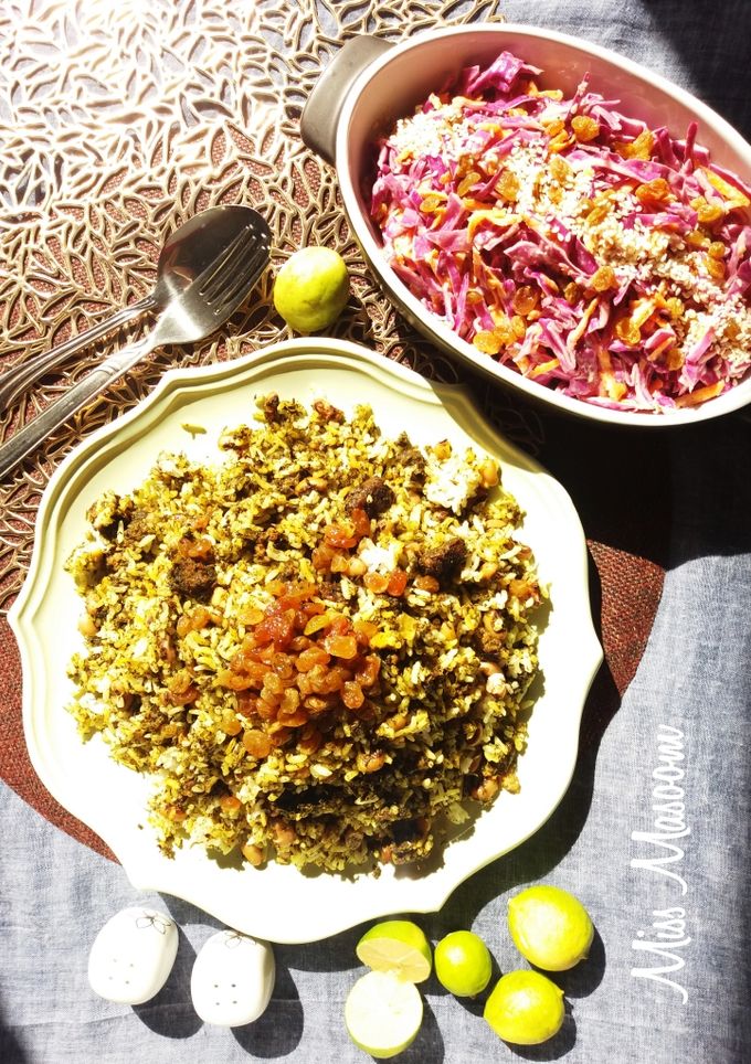 عکسی از دستور پلو لوبیا چشم بلبلی با گوشت