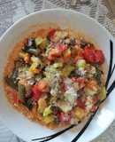 Cous cous con minestrone leggero 🥕🥒🍅
