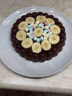 Banános kakaós sütemény recept fotója