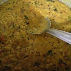 A picture of Dal fry without cooker.