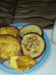 A picture of Toasted bread - two ways.