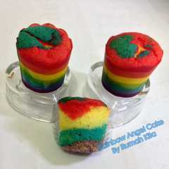 รูปของ Rainbow Angel Cake