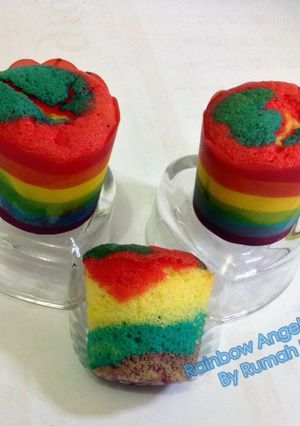 Foto resep Rainbow Angel Cake