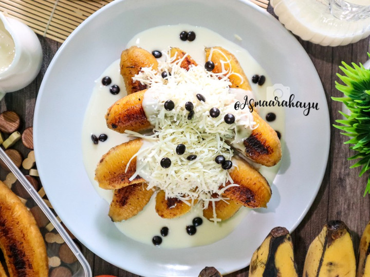 Cara Memasak Pisang berendam vla keju prochiz spready Menu Enak